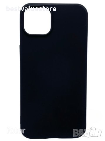 Черен Силиконов Калъф За Айфон 13 / Silicone Lite Case Black Iphone 13