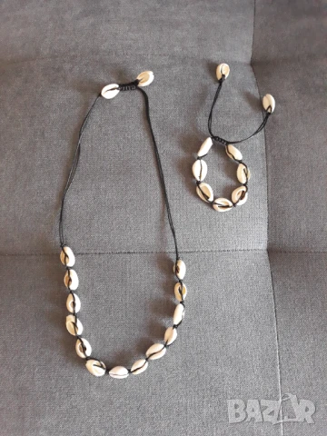 Комплект бижута: гривна и колие, снимка 4 - Бижутерийни комплекти - 37342695