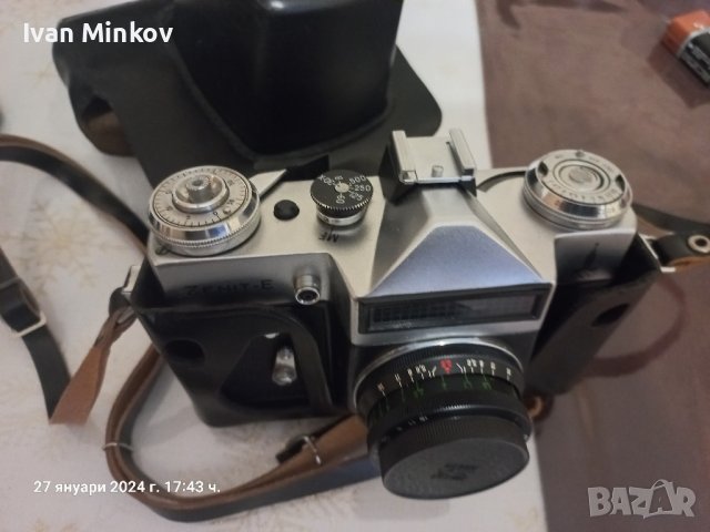 фотоапарат Зенит- E (Zenit-E) с логото на олимпийските игри , снимка 2 - Фотоапарати - 44003203