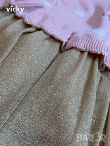 Блестяща рокличка на Boboli, размер 18М 86см, снимка 7 - Бебешки рокли - 50643716