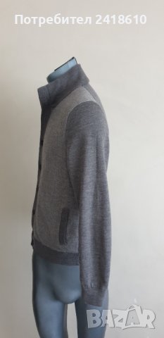 Hackett Nylon Panel Wool Full Zip Mens Size M НОВО! ОРИГИНАЛ! Мъжка Вълнена Жилетка с цял цип!, снимка 4 - Пуловери - 42948921