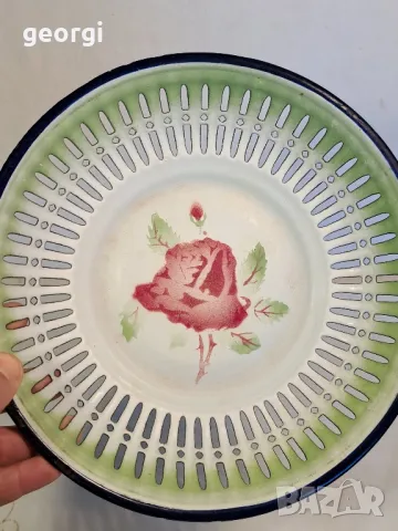 метална емайлирана фруктиера 1957г.    21/6, снимка 3 - Аксесоари за кухня - 49972306