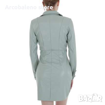 Дамска къса кожена рокля, 5цвята , снимка 13 - Рокли - 36579460