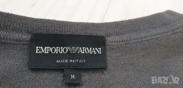 Emporio Armani Wool Knit Made in Italy Мens Size M ОРИГИНАЛ! Мъжки вълнен Пуловер!, снимка 12 - Пуловери - 48664650