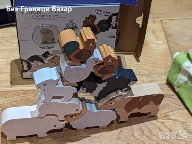 Нова Le Toy Van Образователна Дървена Игра с 3D Пъзел Деца подарък, снимка 7 - Други - 43182334