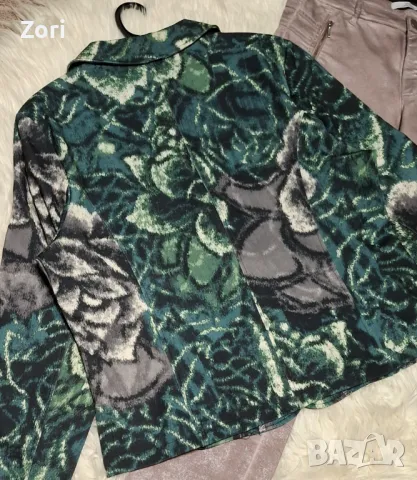 СТРАХОТНО сако в бежово-зелени цветове 2ХЛ/3ХЛ размер , снимка 7 - Сака - 47326004