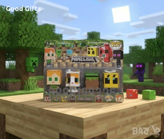 Голям комплект фигурки Майнкрафт трансформиращи се