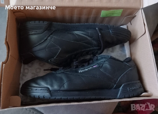 Reebok Classic унисекс кожени маратонки – черни, № 39, снимка 5 - Детски маратонки - 52064535