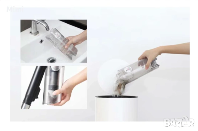 Вертикална прахосмукачка Xiaomi Deerma DX600, Мощност 600W, снимка 5 - Прахосмукачки - 53489145