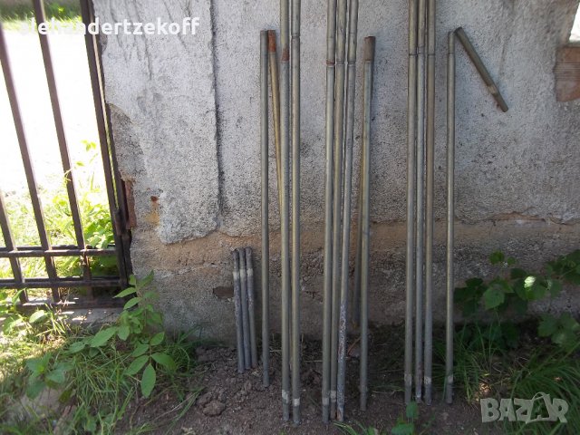 Ретро оборудване за палатка тента навес заслон стоманени рейки ъгли и колчета от дурал Apag, снимка 4 - Палатки - 28183351