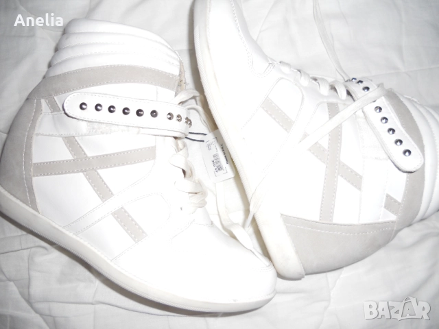 Естествена КОЖА Дамски Платформи Обувки Номер 41, снимка 5 - Маратонки - 52200006