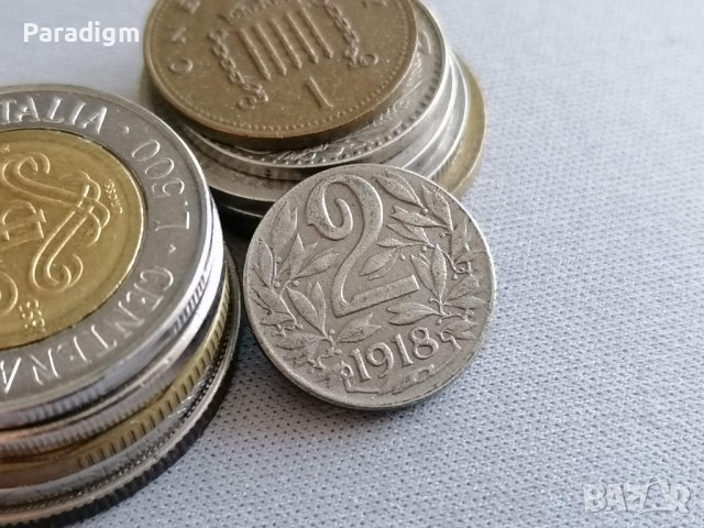 Монета - Австро-Унгария - 2 хелера | 1918г.