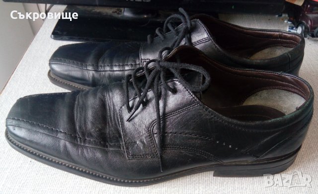 Официални мъжки кожени обувки Clarks Cushion Cell, снимка 6 - Официални обувки - 37220073