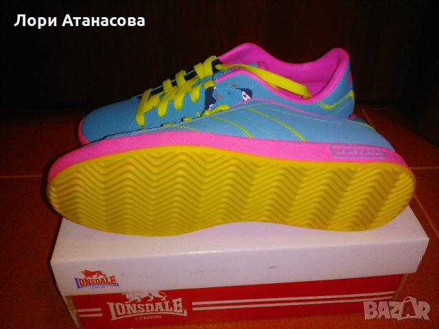 Цветни пъстри нюанси-маратонки " Lonsdale ",идеални за всекидневна употреба благодарение на подплате, снимка 4 - Маратонки - 26885417