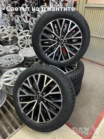 Джанти с Нови зимни Гуми за VW Golf 5 6 7 8 Caddy Touaran T-Roc Skoda Octavia , снимка 10 - Гуми и джанти - 51728198