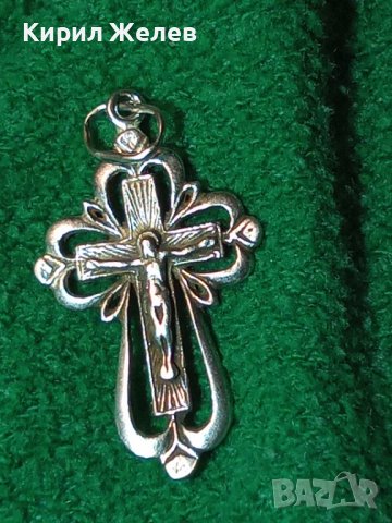 СТАРО СРЕБЪРНО РАЗПЯТИЕ КРЪСТЧЕ КРЪСТ СРЕБРО РЪЧНА АЖУРНА МАЙСТОРСКА ИЗРАБОТКА 40045, снимка 16 - Антикварни и старинни предмети - 42404949