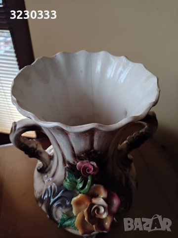 Порцеланова ваза голяма Capodimonte/Bassano, снимка 7 - Антикварни и старинни предмети - 44101159