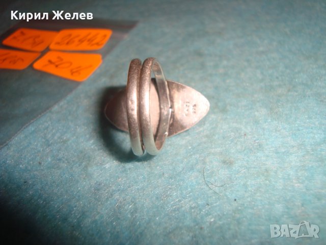 АРТ ДЕКО СКЪПОЦЕНЕН СРЕБЪРЕН МАРКОВ ПРЪСТЕН СРЕБРО 925 с КОТЕШКО ОКО ЮВЕЛИРНА РЪЧНА ИЗРАБОТКА 26442, снимка 14 - Пръстени - 34883983