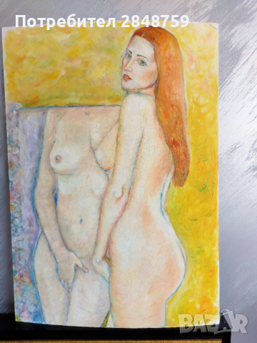 'Свян", Еротична Картина. 50/70 см  , снимка 2 - Картини - 36553205