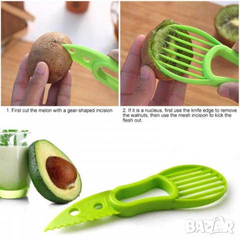 Пластмасов нож за авокадо 3 в 1 , снимка 3 - Други - 28260429