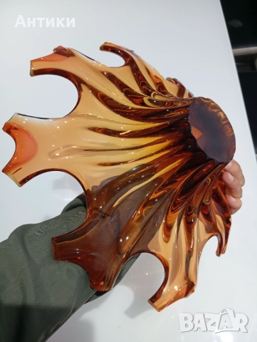 Кристална стара Купа Прекрасна  , снимка 3 - Чинии - 52493317