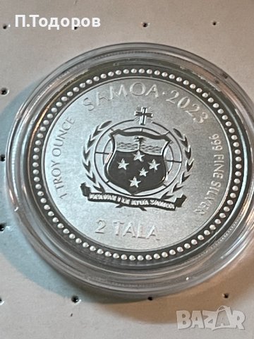 1 oz Сребро Исус Учителя 2023 - остр. Самоа, снимка 4 - Нумизматика и бонистика - 43789120