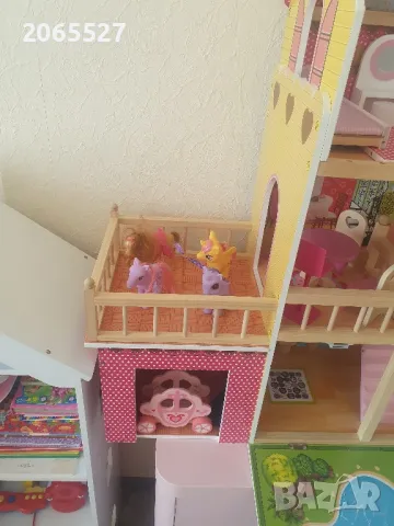 Дървена къща за кукли, снимка 3 - Играчки за стая - 49594965
