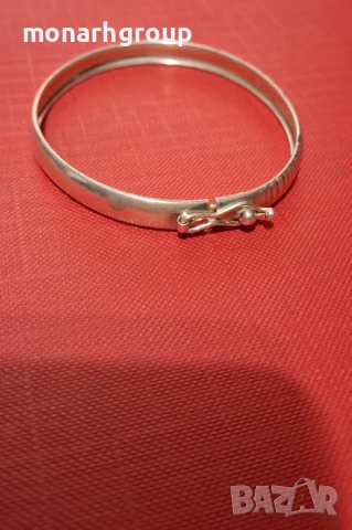 Сребърна гривна, снимка 3 - Гривни - 50491156