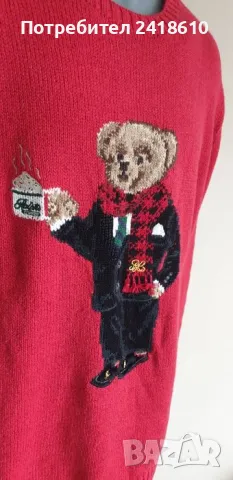 POLO Ralph Lauren Bear Cotton/ Len Mens Size XL НОВО! ОРИГИНАЛ! Мъжки Пуловер !, снимка 11 - Пуловери - 48224243