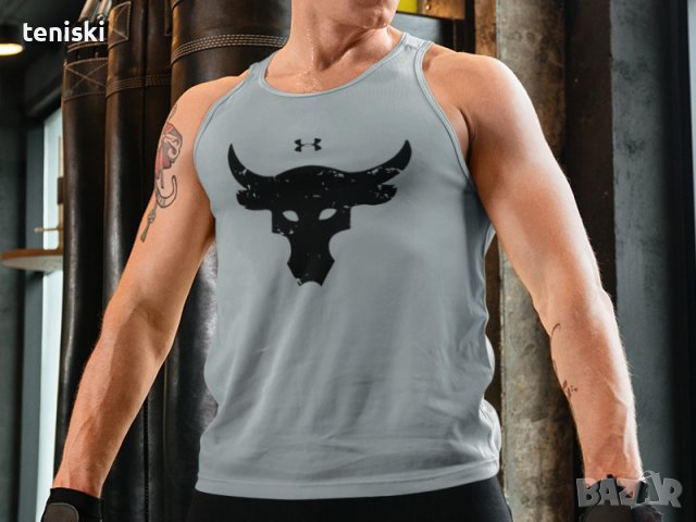  Фитнес Потник Under Armour Dwayne "The Rock" Johnson Скалата, снимка 3 - Тениски - 28791327