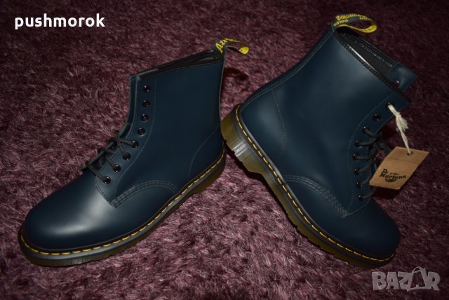 Dr Martens 1460 - Navy Smooth Blue Mens Boots, снимка 3 - Мъжки боти - 26683123