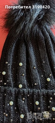 Дамски зимна шапка, снимка 2 - Шапки - 34623752