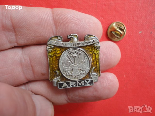 Американски знак значка емайл Amerikan Legion, снимка 2 - Колекции - 39938244