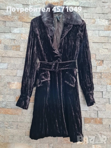 Тънко манто Mango чинчила , снимка 2 - Якета - 51462532