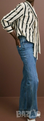 Нова памучна риза райе Next, снимка 2 - Ризи - 52787838