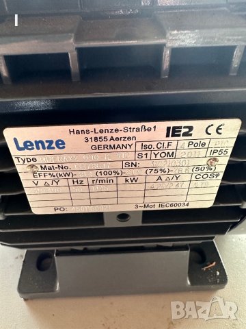 Електромотор Lenze, снимка 4 - Други машини и части - 43587441