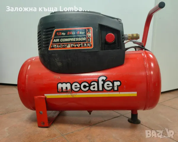  Компресор mecafer 24lt brico 8 cm 1.5 8b, снимка 2 - Други машини и части - 47928529