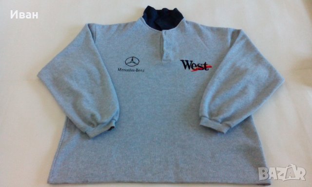 Мъжка блуза Mercedes-Benz, West и Mclaren, сива, размер XL - само по телефон!