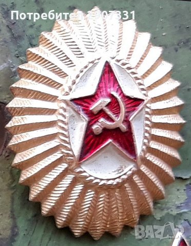 кокарда на полковника на съветската армия.1970-80, снимка 2 - Други ценни предмети - 43188403