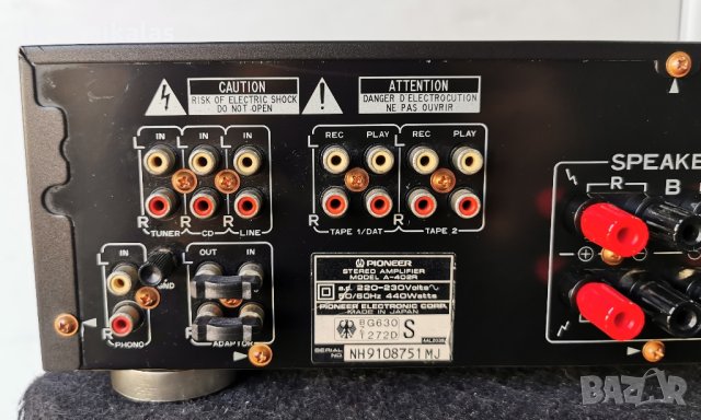 стерео усилвател PIONEER A-402R, снимка 10 - Ресийвъри, усилватели, смесителни пултове - 43973517