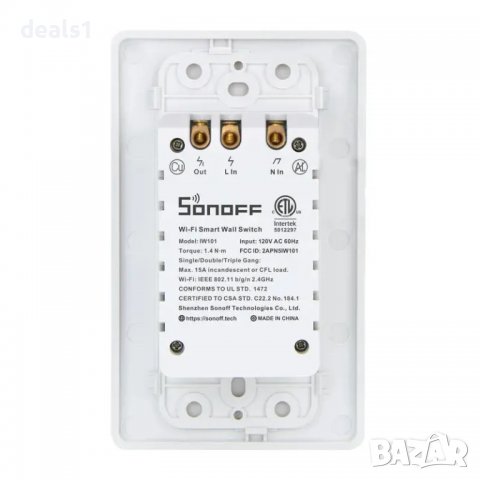 SONOFF IW101 Интелигентен стенен превключвтел за измерване на мощността US щепсел, снимка 3 - Друга електроника - 40007110
