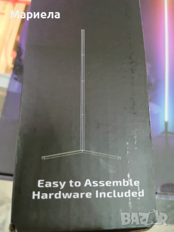 Подова ъглова лампа RGB  с дистанционно , димируема, снимка 2 - Други - 50728654