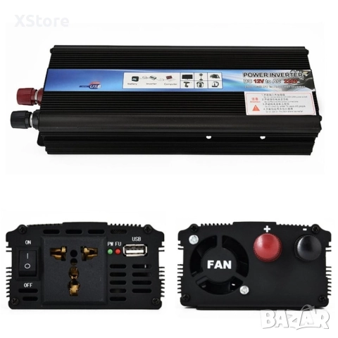 Инверторен преобразувател за ток с мощност 500W, 1000W, 2000W, 4000W, снимка 10 - Друга електроника - 52588809