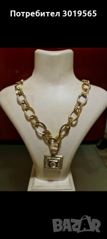 Златен синджир с медальон  "Версаче"