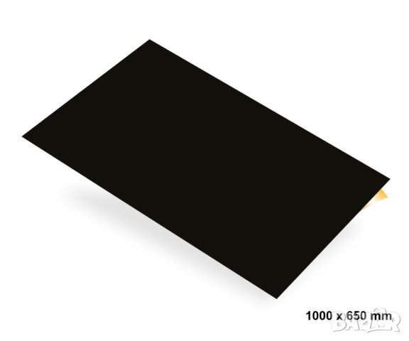 Самозалепващ PVC панел с  черен лак 100/65см, снимка 1 - Други - 43216832