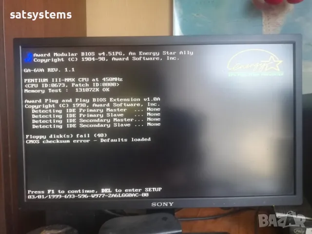 Дънна платка Gigabyte GA-6VA REV 3.0 Slot1 CPU+RAM, снимка 11 - Дънни платки - 47950031
