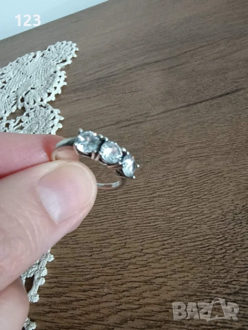 Сребърен пръстен 53 размер