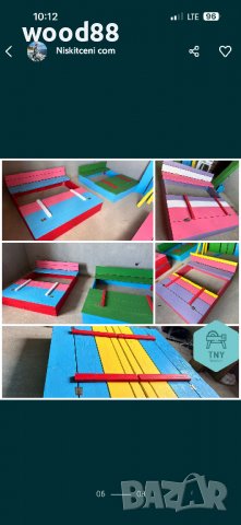 Детски пясъчник с пейки и капак, снимка 4 - Градински мебели, декорация  - 28644185