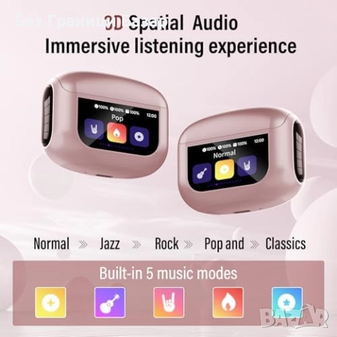 Нови Bluetooth слушалки с шумопотискане, 5 EQ режима, IPX7 водоустойчиви, снимка 6 - Слушалки и портативни колонки - 52135000