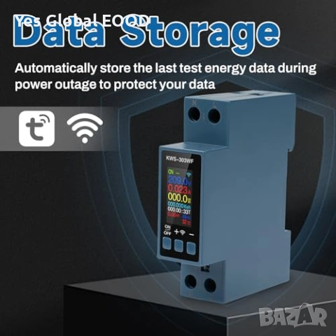 KWS-303 40A WiFi смарт електромер 8в1, снимка 7 - Друга електроника - 53496742